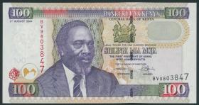 Kenia / Kenya P.42b 100 Shillings 2.8.2004 (1) 