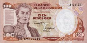 Kolumbien / Colombia P.426c 100 Pesos Oro 1986 (1) 