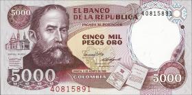 Kolumbien / Colombia P.434 5000 Pesos 1986 Gedenkbanknote (1) 