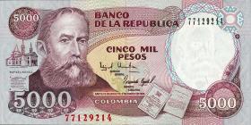 Kolumbien / Colombia P.440 5000 Pesos 1995(1) 