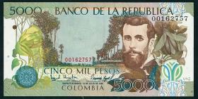 Kolumbien / Colombia P.441 5000 Pesos 1995 (1) 