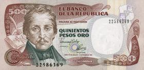 Kolumbien / Colombia P.431A 500 Pesos Oro 1992 (1) 