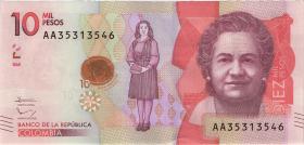 Kolumbien / Colombia P.460a 10000 Pesos 2015 (1) 