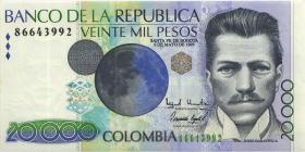 Kolumbien / Colombia P.448d 20.000 Pesos 6.5.1999 (1) 