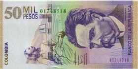 Kolumbien / Colombia P.455n 50.000 Pesos 2012 (1) 