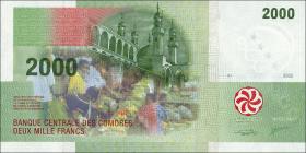 Komoren / Comoros P.17c 2000 Francs 2005 (2020) (1) 