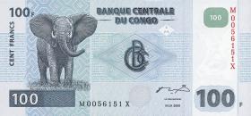 Kongo / Congo P.092A 100 Francs 2000 (1) 