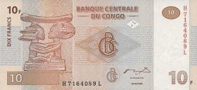 Kongo / Congo P.093 10 Francs 2003 (1) 