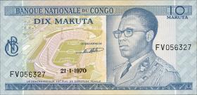 Kongo / Congo P.009a 10 Makuta 1970 (1) 