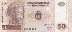 Kongo / Congo P.091A 50 Francs 2000 (1) 