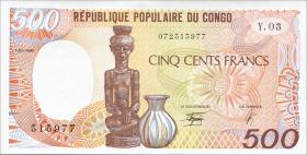 VR Kongo / Congo Republic P.08c 500 Francs 1990 (1) 