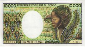 VR Kongo / Congo Republic P.07 10000 Francs (1983) (2+) 
