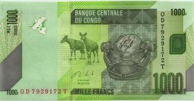 Kongo / Congo P.101c 1000 Francs 2020 (1) 