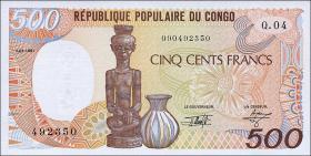 VR Kongo / Congo Republic P.08d 500 Francs 1991 (1) 