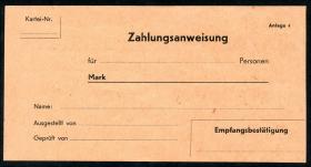 Kopfgeld Zahlungsanweisung Währungsreform 1948/49 (1) 