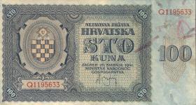 Kroatien / Croatia P.02 100 Kuna 1941 (3) 
