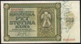 Kroatien / Croatia P.03 500 Kuna 1941 (1) 