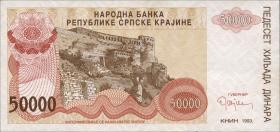 Kroatien Serb. Krajina / Croatia P.R21 50000 Dinara 1993 (1) 