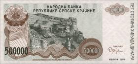 Kroatien Serb. Krajina / Croatia P.R23 500.000 Dinara 1993 (1) 