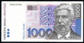Kroatien / Croatia P.35 1.000 Kuna 1993 (2) 