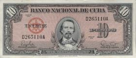 Kuba / Cuba P.079b 10 Pesos 1960 (1) 