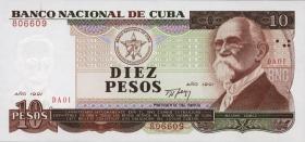 Kuba / Cuba P.109a 10 Pesos 1991 (1) 