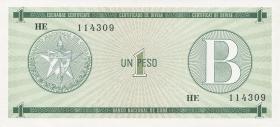 Kuba / Cuba P.FX06 1 Peso (1985) Exchange Certificate Serie B (1) 