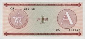 Kuba / Cuba P.FX01 1 Peso (1985) CA  Exchange Certificate Serie A (1) 