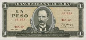 Kuba / Cuba P.102c 1 Peso 1986 (1) 