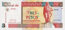 Kuba / Cuba P.FX38 3 Pesos 1994 Konvertierbare Note (1) 