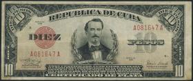 Kuba / Cuba P.071d 10 Pesos 1938 (3) 