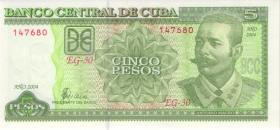 Kuba / Cuba P.116g 5 Peso 2004 (1) 