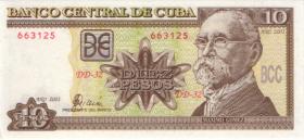 Kuba / Cuba P.117d 10 Pesos 2001 (1) 