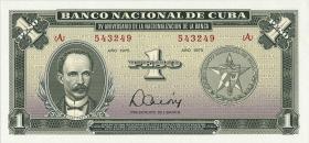 Kuba / Cuba P.106 1 Peso 1975 Gedenkbanknote  (1) 