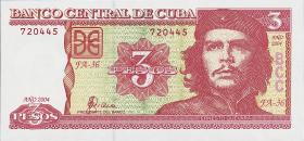 Kuba / Cuba P.127a 3 Pesos 2004 Che Guevara (1) 