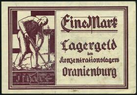KZ Oranienburg 1 RM (1933) Lagergeld (1-) 