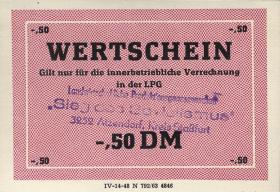 L.003a.11 LPG Atzendorf "Sieg des Sozialismus" 0,50 DM (1) 