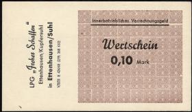L.027.1 LPG Ettenhausen/Kupfersuhl "Frohes Schaffen" 0,10 Mark (1) 
