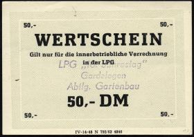 L.033.35 LPG Gardelegen "10. Jahrestag" 50 DM (1) 