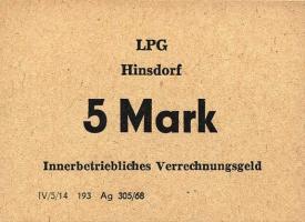 L.057a.04 LPG Hinsdorf "August Bebel" 5 Mark (1) 