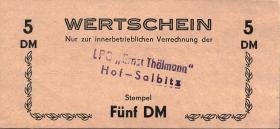 L.058a.05 LPG Hof-Salbitz "Ernst Thälmann" 5 DM (1) 