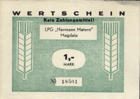 L.082.13 LPG Magdala "Hermann Matern" 1 Mark (1) 