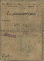 Judaika / Judaica Getto Litzmannstadt Legitimations-Karte (4) 