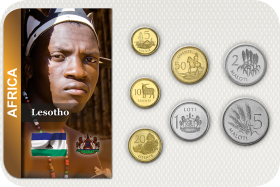 Kursmünzensatz Lesotho / Coin Set Lesotho 