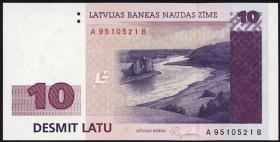 Lettland / Latvia P.44 10 Latu 1992 (1) 
