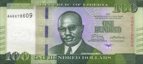 Liberia P.35b 100 Dollars 2017 (1) 
