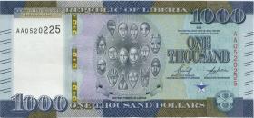 Liberia P.43 1000 Dollars 2022 (1) 