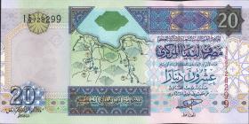 Libyen / Libya P.67a 20 Dinars 1999 (1) 
