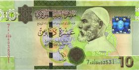 Libyen / Libya P.78a 10 Dinar (2012) (1) 