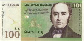 Litauen / Lithuania P.62 100 Litu 2000 Serie AA (1) 